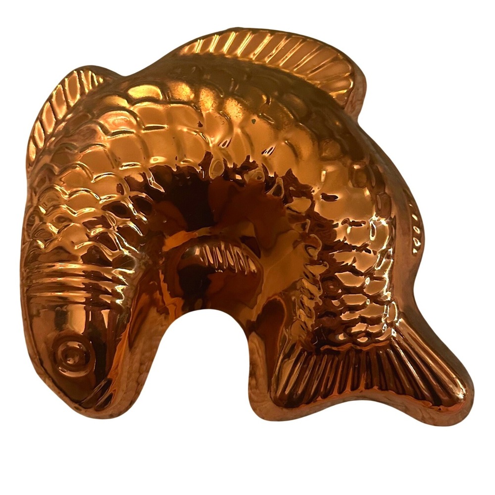 Vintage Copper Fish/carp Mold